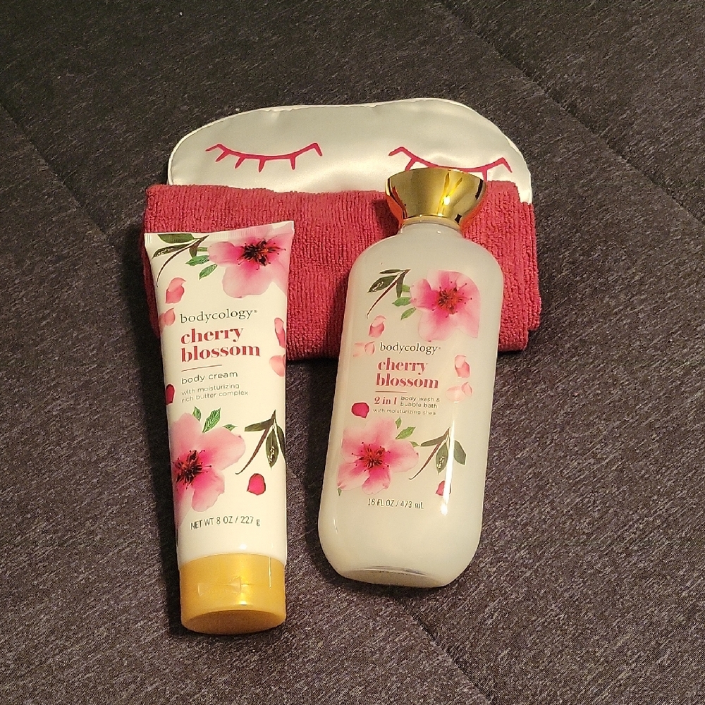 Cherry Blossom Body Cream and Lotion Set - Picture 1 of 5